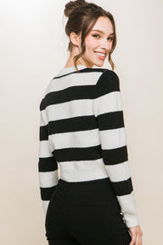 Striped Pullover Knit Sweater