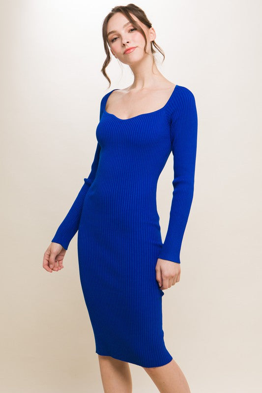 Classy Knit Bodycon Dress