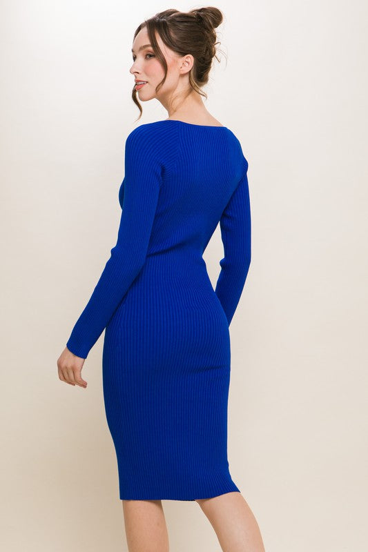 Classy Knit Bodycon Dress