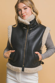 Faux Leather Vest