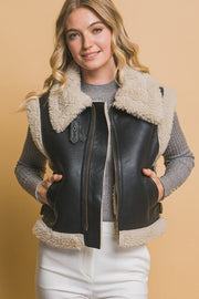 Faux Leather Vest