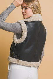 Faux Leather Vest