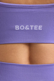 Define Luxe V-Neck Sports Bra in Purple