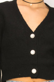 Sweater With Sparkly Buttons